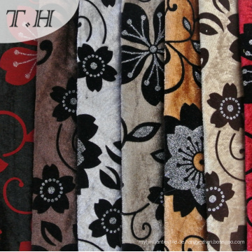 100% Polyester Flocked Fabric neues Design